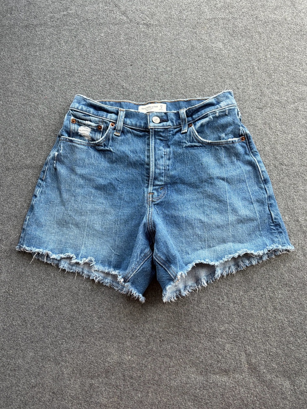 Abercrombie & Fitch The Dad Short Jean Shorts High Rise Curve Love Summer Beach